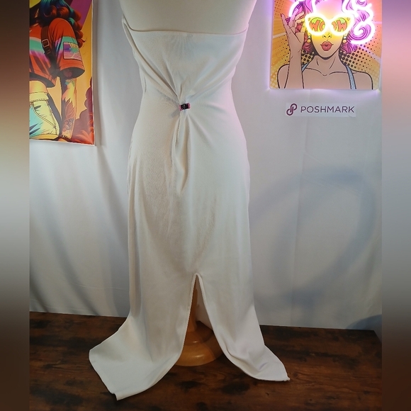 Divided Nwt Elegant White Strapless Dress Xl - Picture 3 of 7